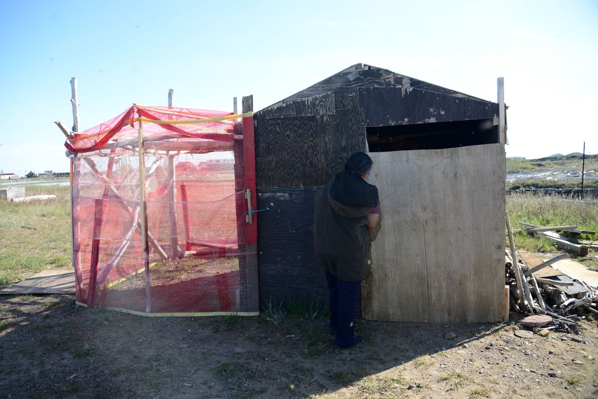 10B Local Guide Eileen Jacobson Showed Us Her Smoke Shack On Arctic Ocean Tuk Tour In Tuktoyaktuk Northwest Territories